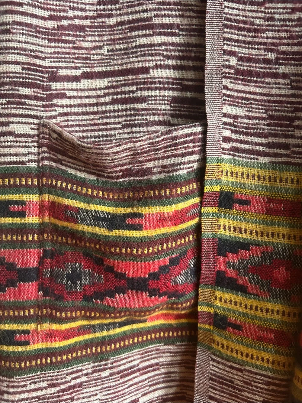 Cozy Southwestern Knit Vest with Pockets - Picture 7 of 7